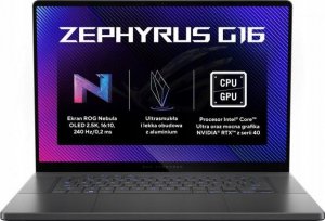 Laptop Asus Asus ROG Zephyrus G16 GU605MY-QR058X - Ultra 9-185H | 16"'-240Hz | OLED | 32GB | 2TB + 4TB | W11Pro | RTX4090 1