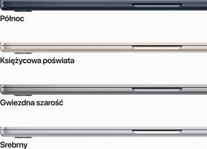 Laptop Apple Apple MacBook Air - M2 | 15,3" | 16GB | 1TB | Mac OS | Księżycowa Poświata 6