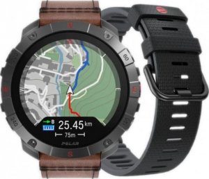 Zegarek sportowy Polar Polar Grit X2 Pro Titanium brązowy skórzany M/L 2