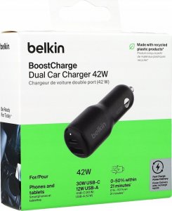 Ładowarka Belkin Boost Charge 1x USB-A 1x USB-C 3 A  (CCB005BTBK) 8
