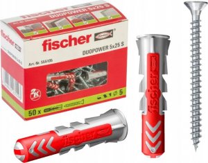 Fischer Mocowanie uniwersalne z wkrętem Fischer DUOPOWER 5X25 S 50szt. 1