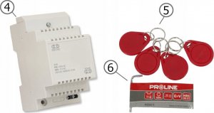 CYFRAL DOMOFON CYFRAL COSMO 1-LOKATORSKI KASETA CZARNA UNIFON CZARNY 4