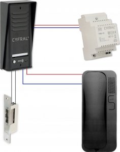 CYFRAL DOMOFON CYFRAL COSMO 1-LOKATORSKI KASETA CZARNA UNIFON CZARNY 6