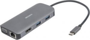 Stacja/replikator Deltaco USB-C (USBC-HDMI25) 1