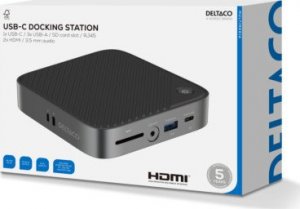 Stacja/replikator Deltaco USB-C (USBC-HDMI28) 8