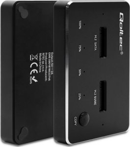Stacja dokująca Qoltec Stacja dokująca Qoltec dysków SSD M.2 | NVMe | SATA | USB-C | DUAL 2 x 2TB 3