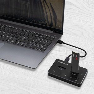 Stacja dokująca Qoltec Stacja dokująca Qoltec dysków SSD M.2 | NVMe | SATA | USB-C | DUAL 2 x 2TB 7