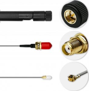 Antena Qoltec Antena Wi-Fi Qoltec 2.4/2.5GHz | 5.1/5.8GHz | 5dBi | dookólna | wewnętrzna 5