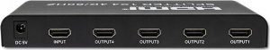 Qoltec Rozdzielacz aktywny Qoltec Splitter 4 x HDMI 4K x 2K | 6Gb/s | 60Hz 5