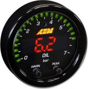 AEM ELECTRONICS Zegar AEM Electronics X-Series 7BAR Oil/Fuel Pressure 1