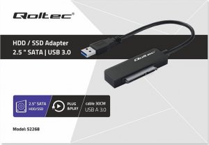 Qoltec Kabel adapter Qoltec SATA | Przejściówka na dysk SSD HDD 2.5" | USB 3.0 | Super speed 5Gb/s | 2TB 3
