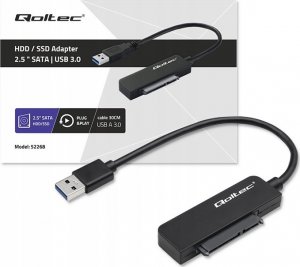 Qoltec Kabel adapter Qoltec SATA | Przejściówka na dysk SSD HDD 2.5" | USB 3.0 | Super speed 5Gb/s | 2TB 5