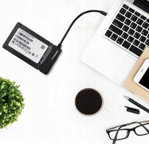 Qoltec Kabel adapter Qoltec SATA | Przejściówka na dysk SSD HDD 2.5" | USB-C | Super speed 5Gb/s | 2TB 4