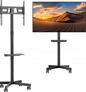 Maclean Stand wózek do TV , profesjonalny,32-55", na kółkach, max. VESA 400x400, max. 25kg, MC-949 2