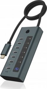 HUB USB Icy Box Hub IB-HUB1457-C31 7 port Type C HUB z 36 W PSU 4
