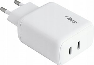 Ładowarka Akyga AKYGA Ładowarka sieciowa AK-CH-19 40W 2x USB-C 20W PD Quick Charge 3.0 5-12V / 1.67-3A biała 1