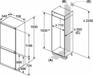 Lodówka Bosch Lodówka Bosch Serie 4 KBN96VFE0 9