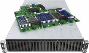 Serwer Intel INTEL Server Barebone R2224WFTZSR S2600WFTR 1xPSU 1300Watt 3xHSBP SAS/NVMe Combo 24x2.5inch Dual 10GbE RJ45 1