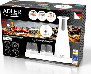 Młynek do przypraw Adler na USB 3w1 Biały (AD 4449W) 11