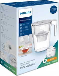 Dzbanek filtrujący Philips Philips AWP2933WHT6/58 biały + filtry 6 szt. 2
