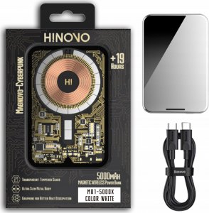 Powerbank HINOVO MB1-5000XW 5000mAh Czarno-srebrny 9
