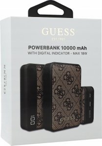 Powerbank Anker Guess 4G Leather Metal Logo 10000 mAh 18W (brązowy) 6
