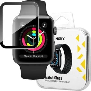 Wozinsky Wozinsky Watch Glass hybrydowe szkło do Apple Watch 3 38mm / Watch 2 38mm / Watch 1 38mm czarny 1