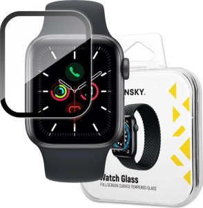 Wozinsky Wozinsky Watch Glass hybrydowe szkło do Apple Watch 6 44mm / Watch 5 44mm / Watch 4 44mm / Watch SE 44mm czarny 1