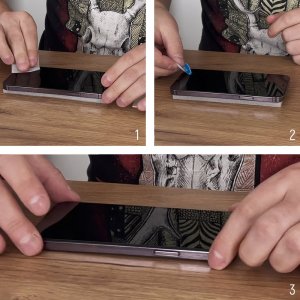 Wozinsky 2 szt. szkło hartowane na cały ekran z ramką Case Friendly Wozinsky Full Glue iPhone 15 Pro Max - czarne 9