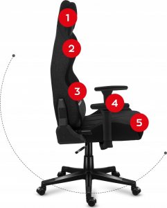 Fotel Huzaro Force 7.9 czarny Mesh 11