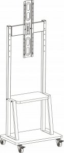 Techly TECHLY Floor Stand with Shelf for 32-70inch LCD/LED/Plasma TV 6