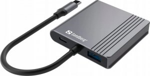 HUB USB Sandberg SANDBERG USB-C Dock 2xHDMI+USB+PD 2