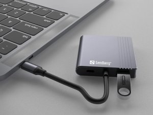HUB USB Sandberg SANDBERG USB-C Dock 2xHDMI+USB+PD 4