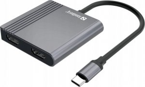 HUB USB Sandberg SANDBERG USB-C Dock 2xHDMI+USB+PD 7