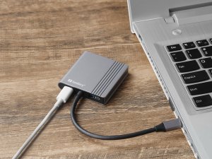 HUB USB Sandberg SANDBERG USB-C Dock 2xHDMI+USB+PD 8