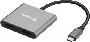 HUB USB Sandberg SANDBERG USB-C Dock 2xHDMI+USB+PD 9