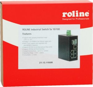 Switch Roline ROLINE Industrie Switch 5x RJ-45, niezarządzalny 1