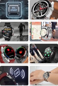 Smartwatch Gravity GT4-5 Czarno-brązowy  (GT4-5) 6