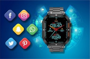 Smartwatch Gravity GT6-2 Czarny 5