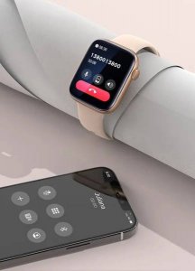 Smartwatch SMARTWATCH SMARTBAND ZEGAREK DOTYK PRO TĘTNO PULSOKSYMETR CIŚNIENIE ZŁOTY P43 5