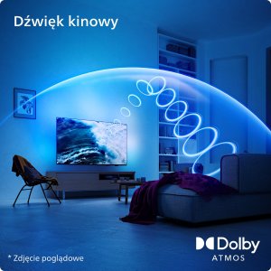 Telewizor Philips Ambilight TV 50PUS8079/12 50“ HDR 4K UHD LED Dolby Atmos TITAN OS​ HDMI 2.1 5