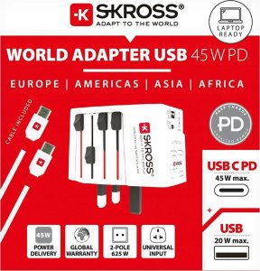 Skross Skross MUV USB AC45PD + kabel USB-C 4
