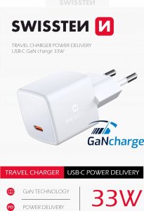 Ładowarka Swissten Swissten GaN USB-C 33W biała 4