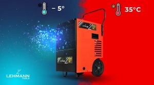 Lehmann Przemysłowy Osuszacz Wilgoci Powietrza Budowlany 50L 9