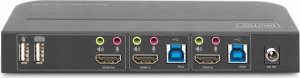 Switch Digitus DIGITUS KVM Switch 2x1 HDMI HDMI Out USB 4Kx2K 60Hz 4