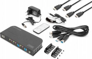 Switch Digitus DIGITUS KVM Switch 2x1 HDMI HDMI Out USB 4Kx2K 60Hz 8