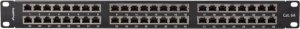 Lanberg LANBERG Patch Panel 48 Port 1U 19inch Kat 6A FTP Ekranowany Czarny 2