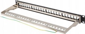 Lanberg LANBERG Patch Panel Pusty 24 Port 1U 19inch FTP Do Modułów Keystone Czarny 2