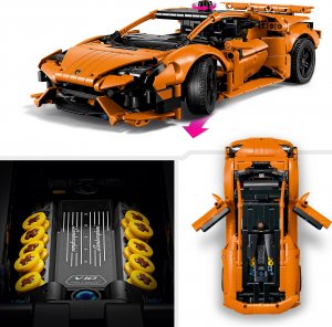 LEGO Technic Pomarańczowe Lamborghini Huracán Tecnica (42196) 6