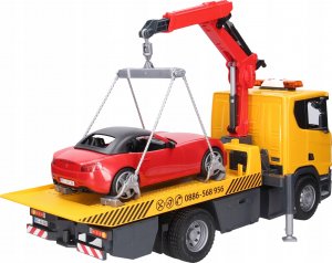 Bruder Laweta pomocy drogowej z autem RoadsterScania Super 560R (03552) 3